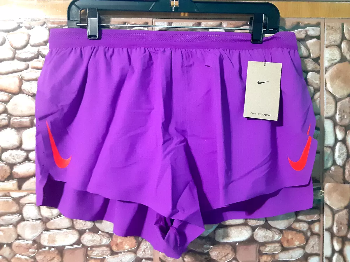 NWT Nike Men's Aeroswift 2” Running Shorts Vivid Purple CJ7837-552 Men's  Size-XL