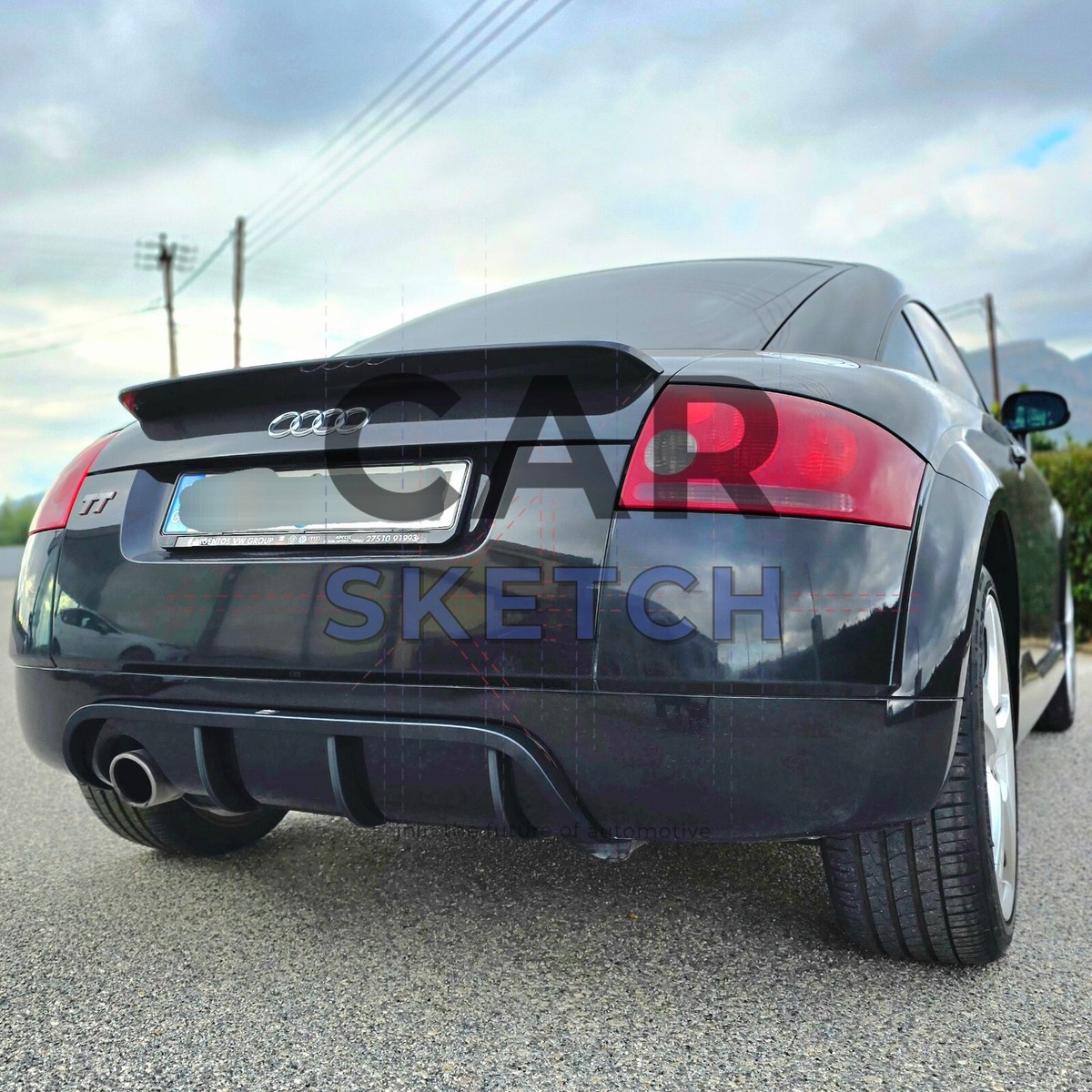 Audi TT mk1(8N) リアディフューザー 2本出し用 Audi TT 8N Rear Diffuser – Single or Double Exhaust | eBay