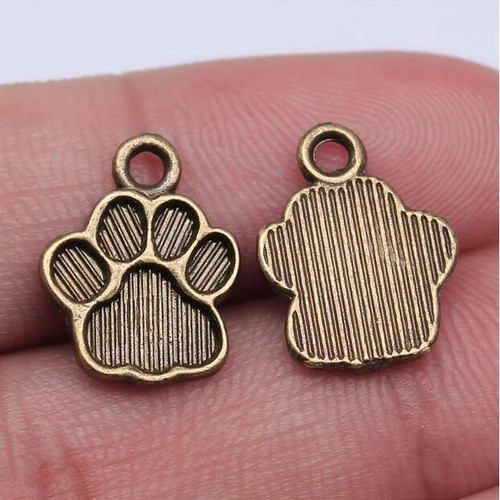 30pcs 15x12mm Alloy Charm Dog Paw Footprint Pendant Crafts EF3918 - Picture 5 of 5