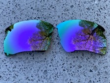 ENGRAVED POLARIZED PURPLE MIRRORED REPLACEMENT LENSES FOR OAKLEY FLAK 2.0 XL