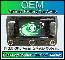 Skoda Octavia Navigation Bluetooth Handsfree, Skoda Amundsen Sat Nav car stereo