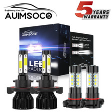 Kit combinado de faros LED y faros antiniebla súper blancos para Chevy Spark 2017-2020
