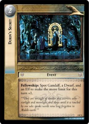 LoTR TCG FoTR Fellowship Of The Ring Durin's Secret 1R71