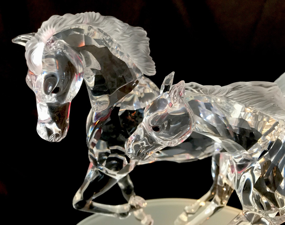 スワロフスキー Swarovski 2001年 SCS 『ワイルドホース』 SWAROVSKI Figurine Numbered Limited Ed 2001 Wild Horses