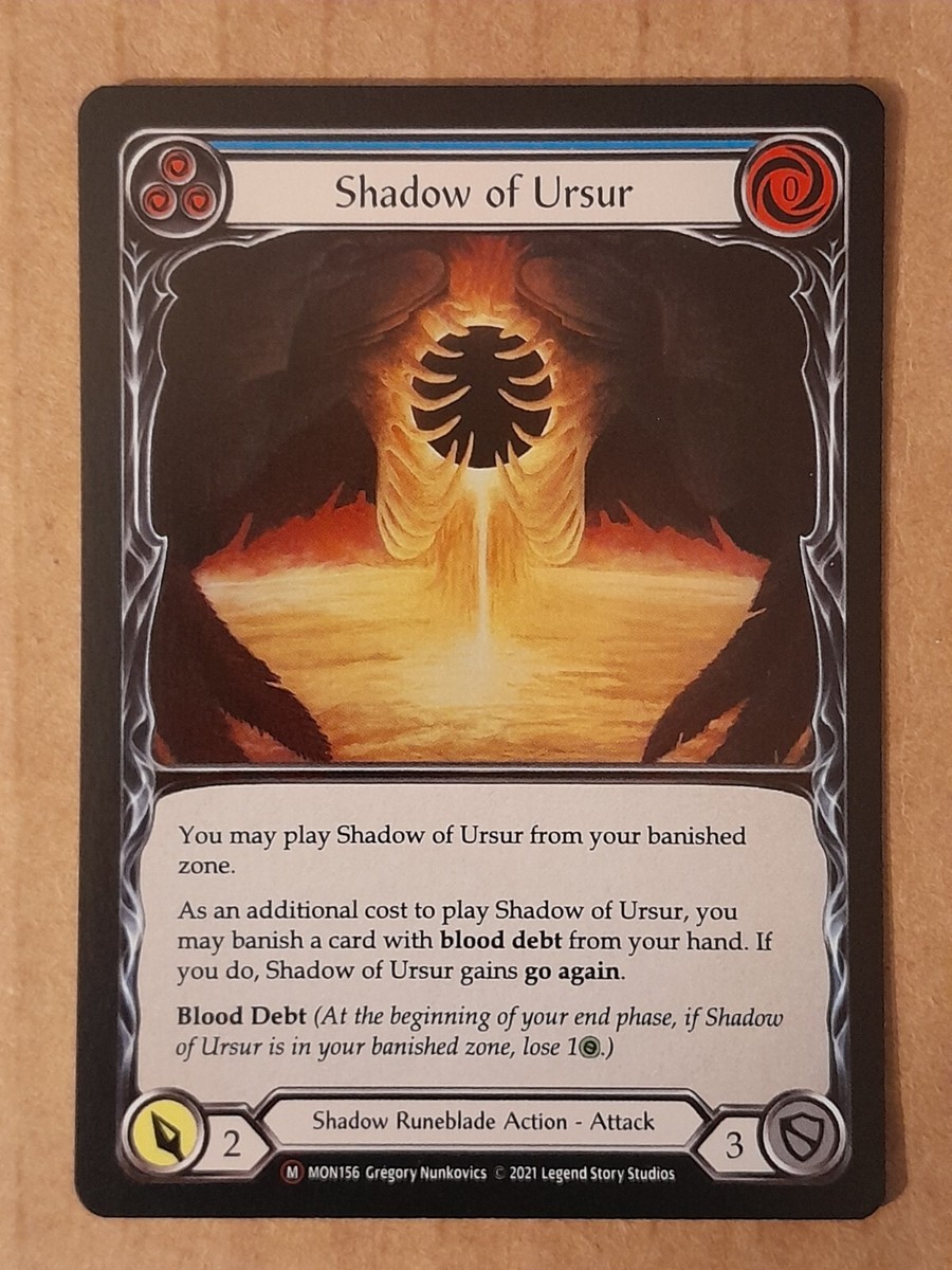 Flesh and Blood Shadow of Ursur Rainbow Foil MON156 NM-Mint | eBay