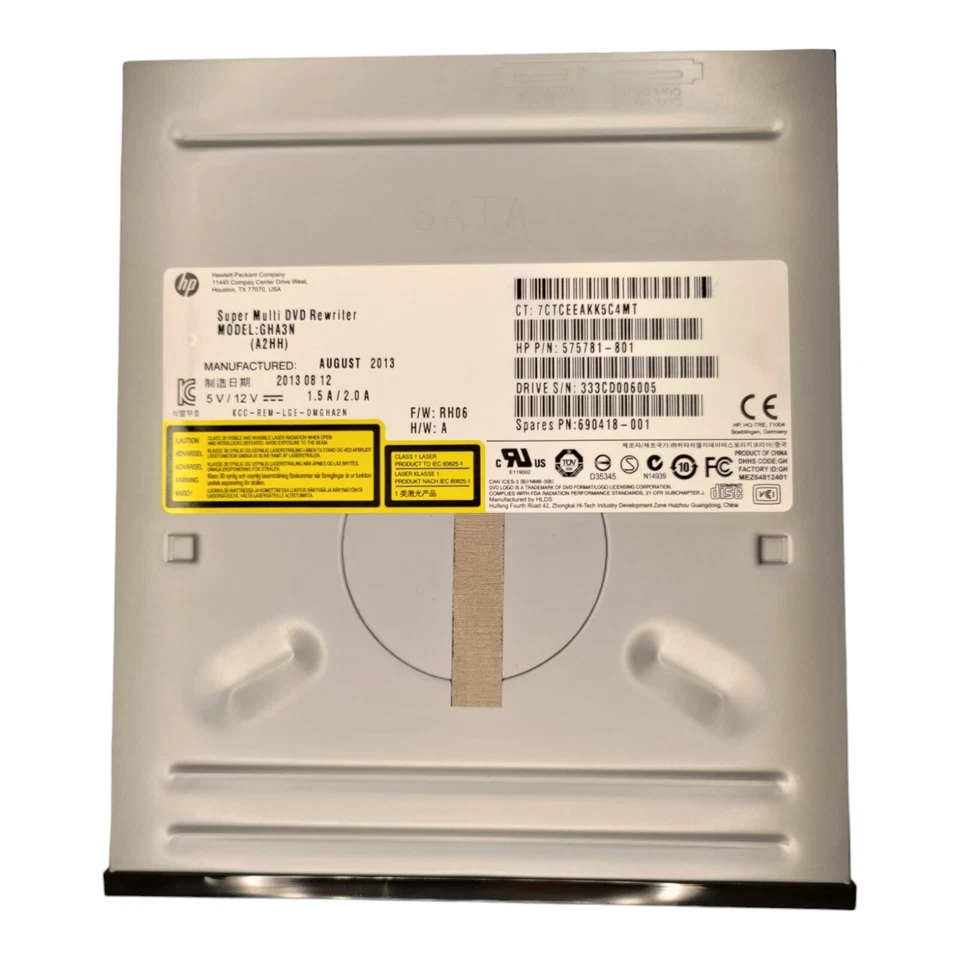 HP GHA3N SATA Optical Drive Multi DVD Rewriter (A2HH) 575781-801/690418-001 HLDS - Image 2 of 3