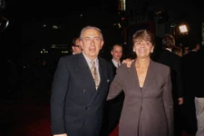 American studio executive Jonathan Dolgen wearing a black double b- Old Photo