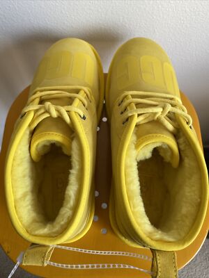 UGG Neumel Scatter Graphic Suede Classic Canary Yellow  display picture 2
