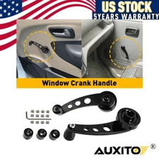 2x Aluminum Universal Car Billet Window Winder Handle Cranks Truck Pick Up Door