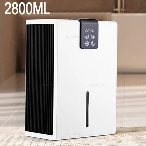 2800ml Luftentfeuchter Elektrisch Raumentfeuchter Luft Trockner Bautrockner Weiß