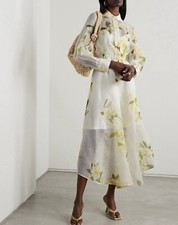 BNWT Zimmermann Harmony Draped Shirt Dress Size 0