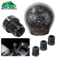 Forged Real Carbon Fiber Black Ball Manual MT Gear Shift Knob Shifter Universal