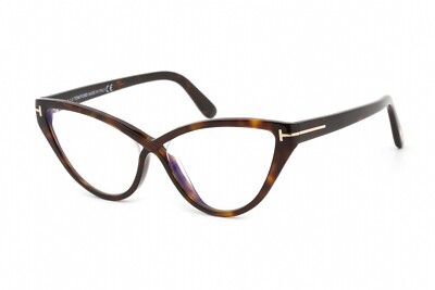 TOM FORD TF5729B-052-56 Eyeglasses Size 56mm 16mm 140mm havana Women