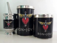 BON JOVI - SET MATE - Mate + Bombilla + Azúcar y Yerbera - Argentina