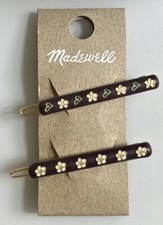 Madewell Daisy Beaded Hair Pins 2-pack Pale Citron Multi  display picture 3