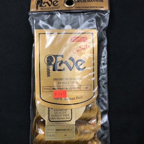 Eve Premium Cuticle 100% capelli umani puri ricciolo profondo francese 12"" 144 biondo dorato - Foto 2 di 7