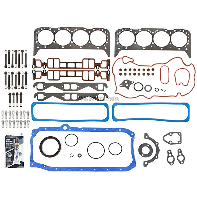 Full Gasket Set Head Bolts Fit 96-00 Cadillac GMC Chevrolet 5.7L OHV VORTEC - Image 2 of 4