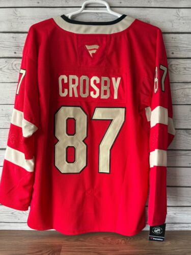 Sidney Crosby Canada Fanatics Red 2025 4 Nations Face-Off NWT XL Jersey - Picture 2 of 9