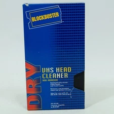 Blockbuster VHS Head Cleaner – Vintage 1997 Dry Cassette Tape System 