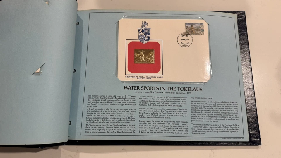 Royal International Gold Collection Album - Official FDC & Proof Medals - Image 4 of 4