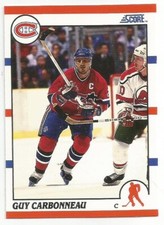 GUY CARBONNEAU 1990-91 SCORE CARD NM-MT+ CONDITION