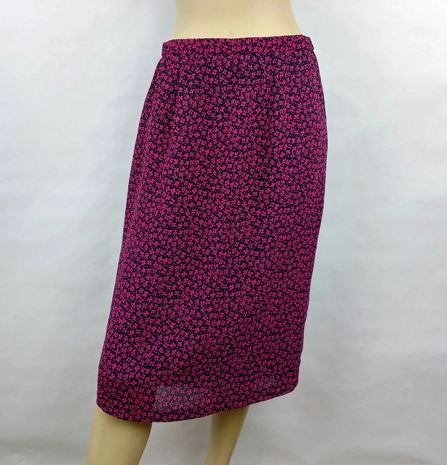 ROSE ORIGINAL DESIGN Floral blue 2 piece Skirt Top Dress Vintage size Womens 16 - Imagem 4 de 4