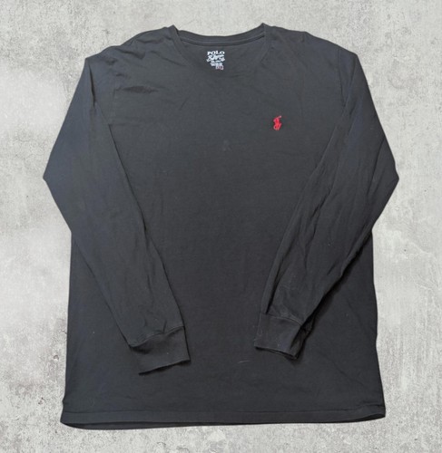 Ralph Lauren Men's Long Sleeved T Shirt - Black - Size XL - 第 1/4 張圖片