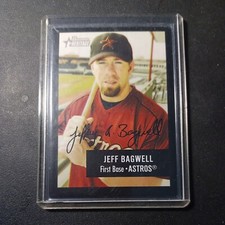 2003 Bowman Heritage Signature #146 Jeff Bagwell card, Houston Astros HOF