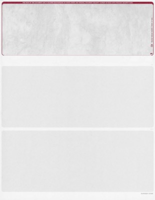 500 Blank Security Check Paper Stock - Checks on Top (Stone Burgundy)