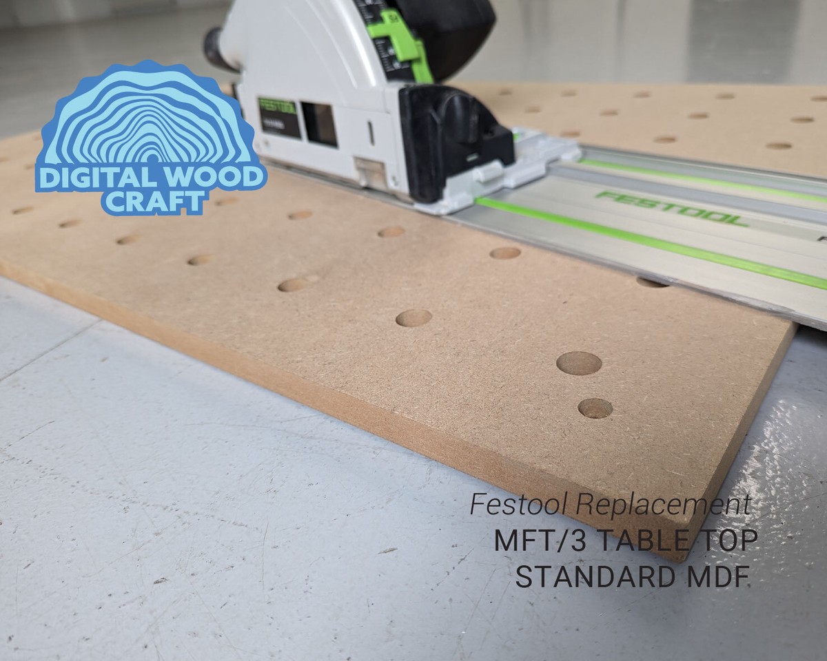 MFT/3 Festool table top 1102x718mm Replace- Moisture Resistant MDF