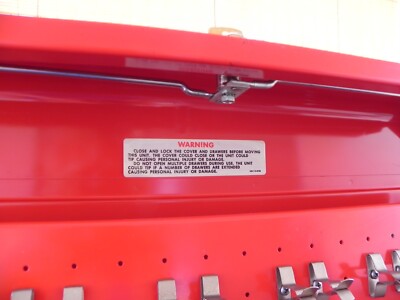 Snap-On KRA66 3 Drawer Heavy Duty Flip Top Race Chest Red 26