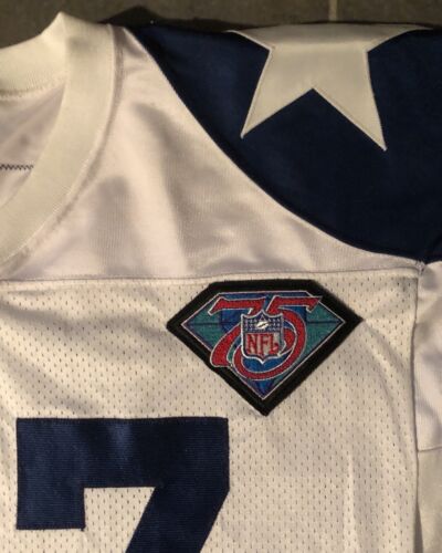 Dallas Cowboys Clayton Holmes Autographed game issued Vintage Apex Jersey 75th - Picture 6 of 11