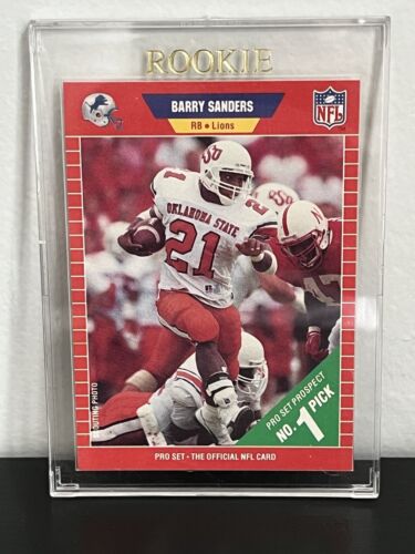 1989 Set professionale Barry Sanders Rookie Card #494 - Foto 1 di 2