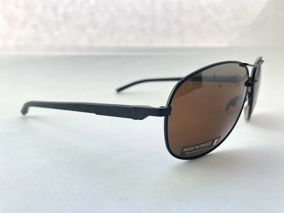 Gafas de sol automáticas Tag Heuer 0884 TH0884 gafas de sol unisex marco de aviador BRN Foto 4 de 4