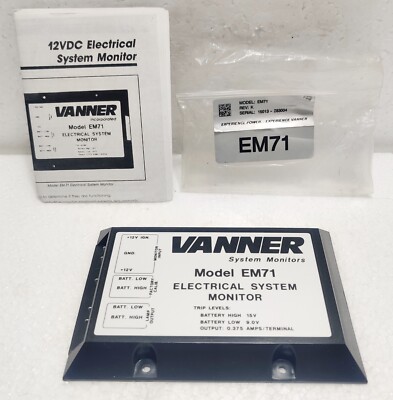 Vanner Model EM71 Electrical System Motor