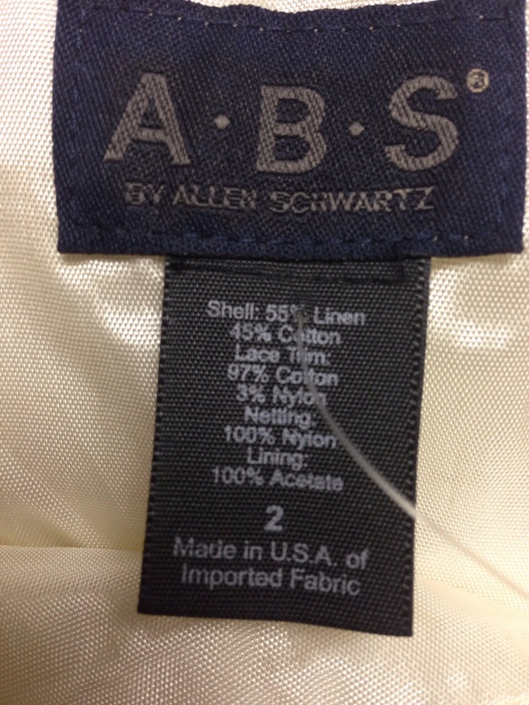 Robe Jaune ABS By Allen Schwartz - Bretelles Spaghetti, Taille 2, Occasion Très Bon état