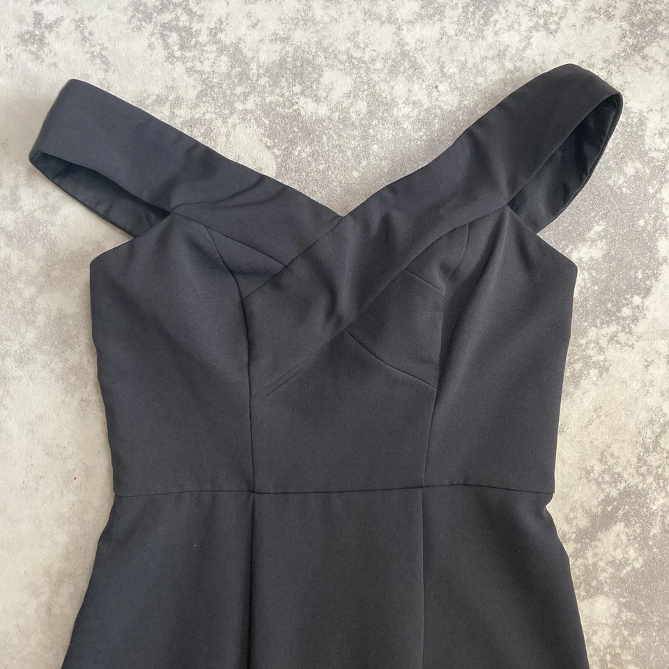 Vestido Bariano Australia Mujer Talla Mediana Negro Fuera del Hombro Noche Foto 2 de 4