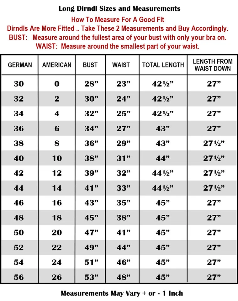 XXL 2XL 24 Dirndl Vestido Alemán Bordado Camarera Larga Vacaciones Oktoberfest 3 piezas Foto 2 de 4