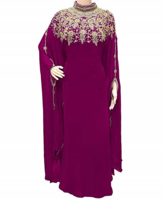 SALE New Moroccan Dubai Kaftans Farasha Abaya Dress Very Fancy Long Gown MS 225