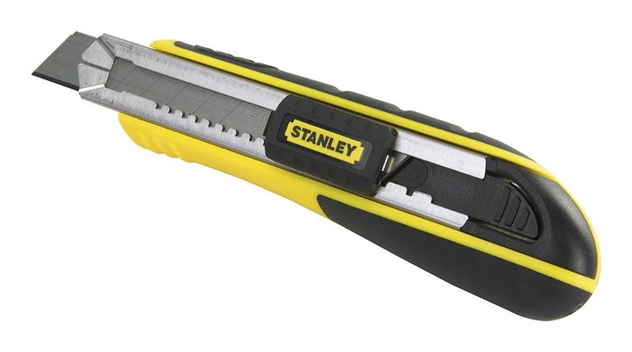 Stanley 10-481 FatMax Snap-Off Knife, 18mm,Silver/Yellow/Black