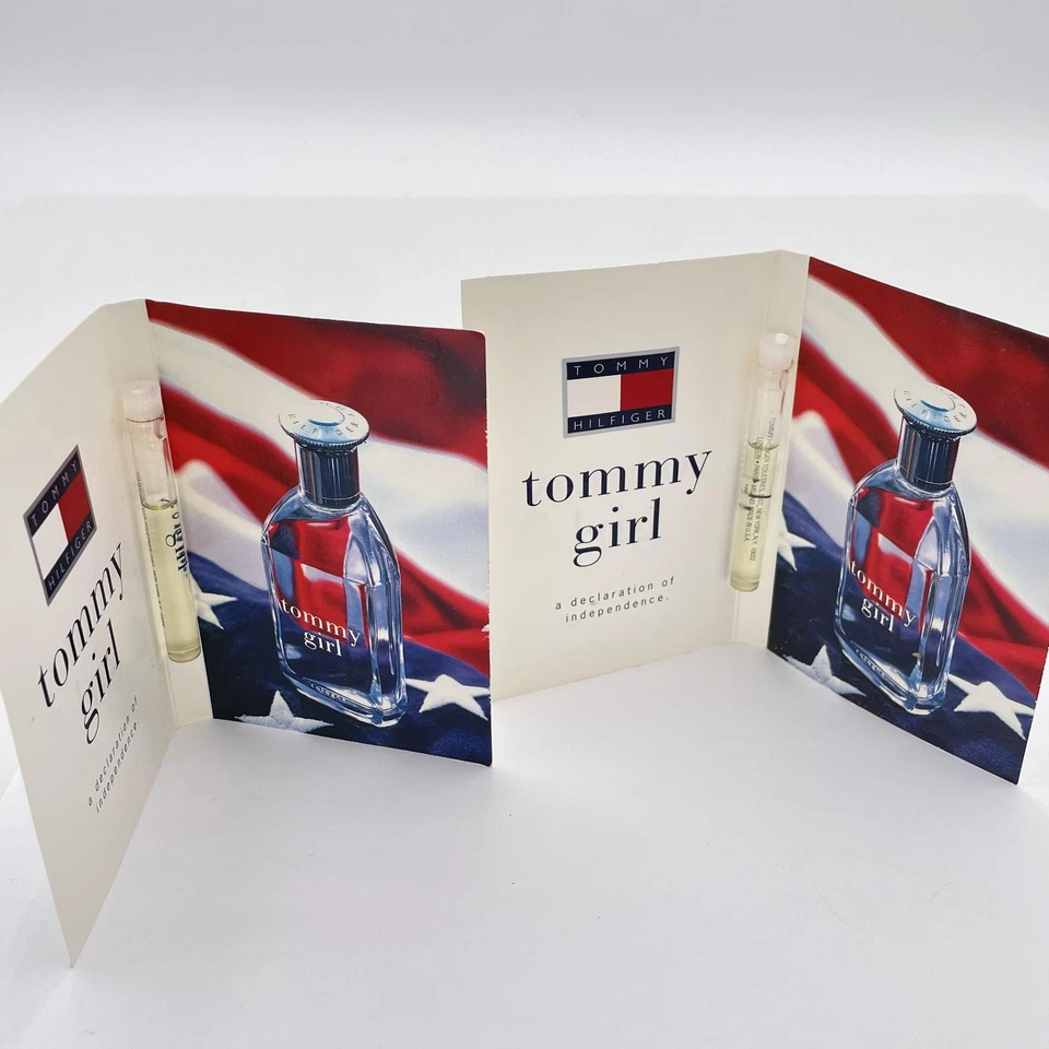 Tommy Hilfiger Tommy Girl Perfume Muestra Frascos 1.5 ml .05 OZ Lote de 2 Hechos en EE. UU. Foto 2 de 4