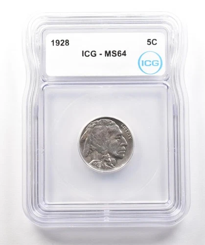 1928 Indian Head Buffalo Nickel MS64 ICG *4257