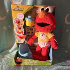 Just Play Sesame Street Potty Time Elmo Talking Plush Doll Boxed 2023