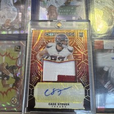 2024 Panini Obsidian Cade Stover RPA Rookie Molten FOTL Patch Jersey Auto /28 SP
