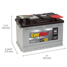 EverStart Platinum AGM Automotive Battery – Group H6 / LN3 / 48, 12V, 760 CCA