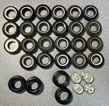 Vintage Model Car Rubber Tires Lot Of 27 White Wall Mini Tires 4 Metal Rims Vintage Model Car Rubber Tires Lot Of 27 White Wall Mini Tires 4 Metal Rims