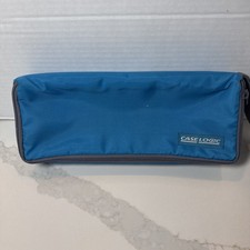 VTG Case Logic Blue Cassette Tape Case 15 Retro Music Storage Media