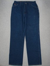 QI11405 VINTAGE 1980s  WRANGLER  HIGH WAIST CLASSIC WOMENS JEANS sz18A DARK