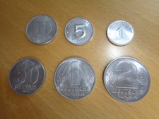 DDR M&uuml;nzsatz 1 Pfennig - 2 Mark, 6 M&uuml;nzen Alu vorz&uuml;glich