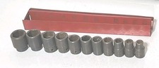 Mac Tools 12 Drive 6 Point 11 Piece Shallow Impact Socket Set 38 - 1 Tray Mac Tools 12 Drive 6 Point 11 Piece Shallow Impact Socket Set 38 - 1 Tray